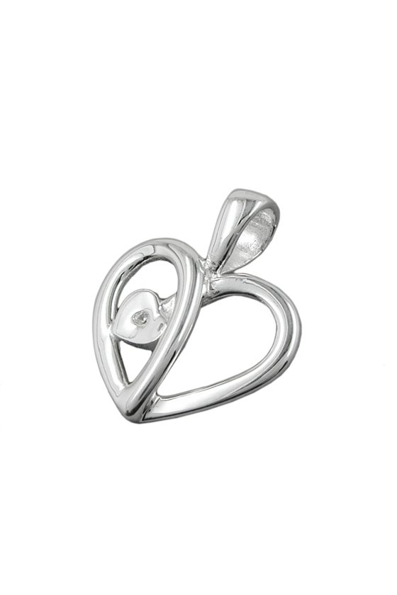 PENDANT HEART ZIRCONIA SILVER 925