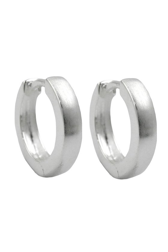 HOOP EARRINGS 13X3MM SILVER 925
