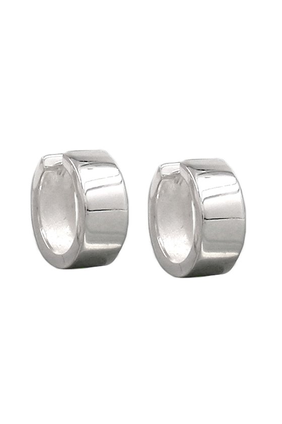 HOOP EARRINGS 15X6MM SILVER 925