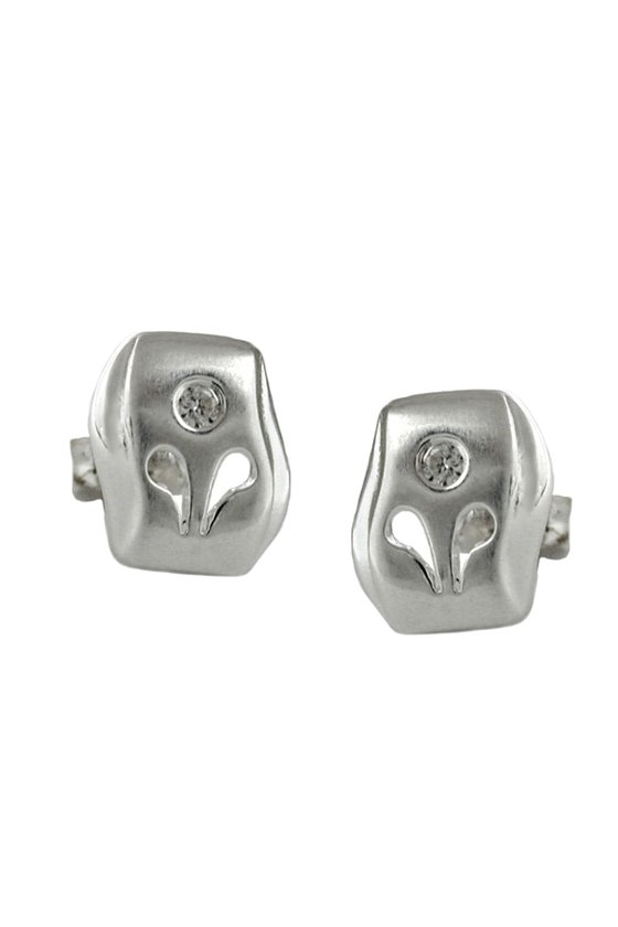 STUD EARRINGS FANTASY ZIRCONIA SILVER 925