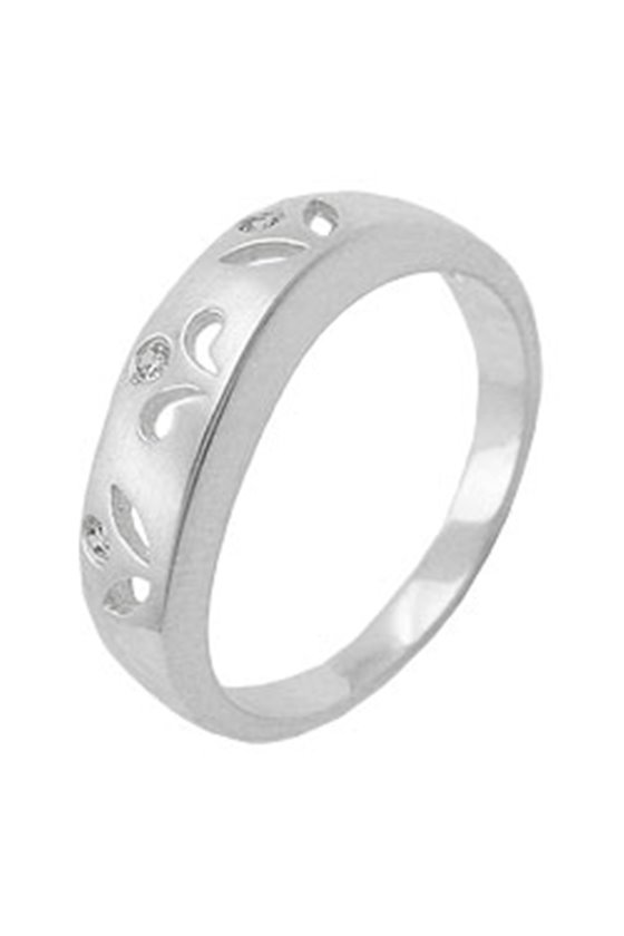 RING 3 ZIRCONIA CRYSTALS SILVER 925
