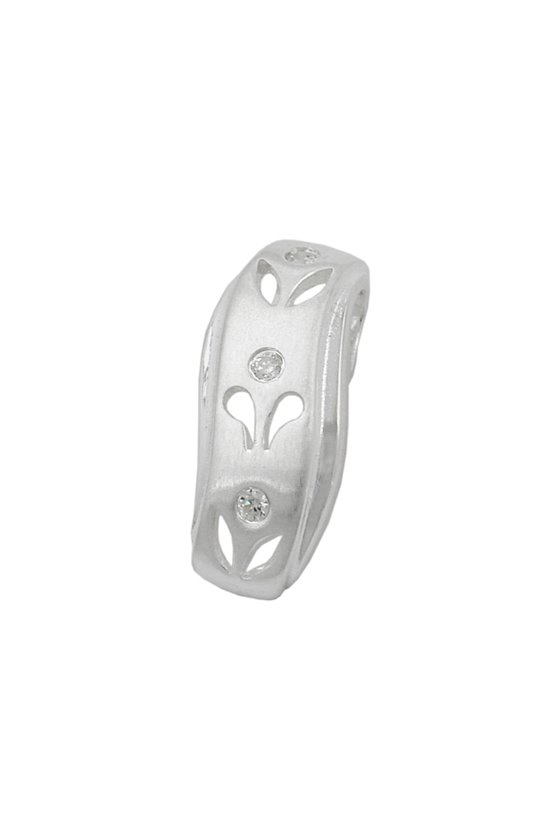 PENDANT MATTE FINISHED CZ SILVER 925