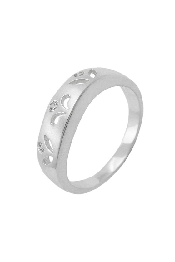 RING 3 ZIRCONIA CRYSTALS SILVER 925