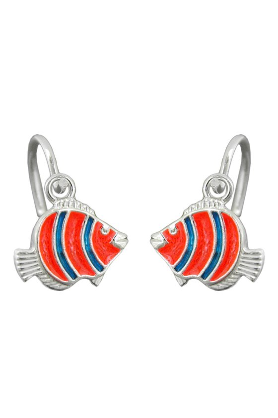 LEVERBACK EARRINGS CLOWN FISH SILVER 925