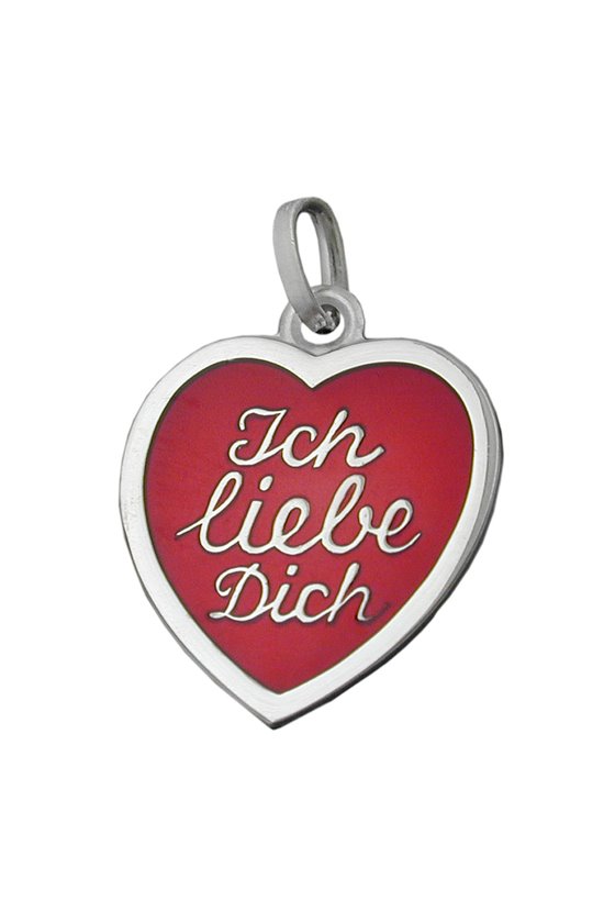 PENDANT HEART ICH LIEBE DICH SILVER 925