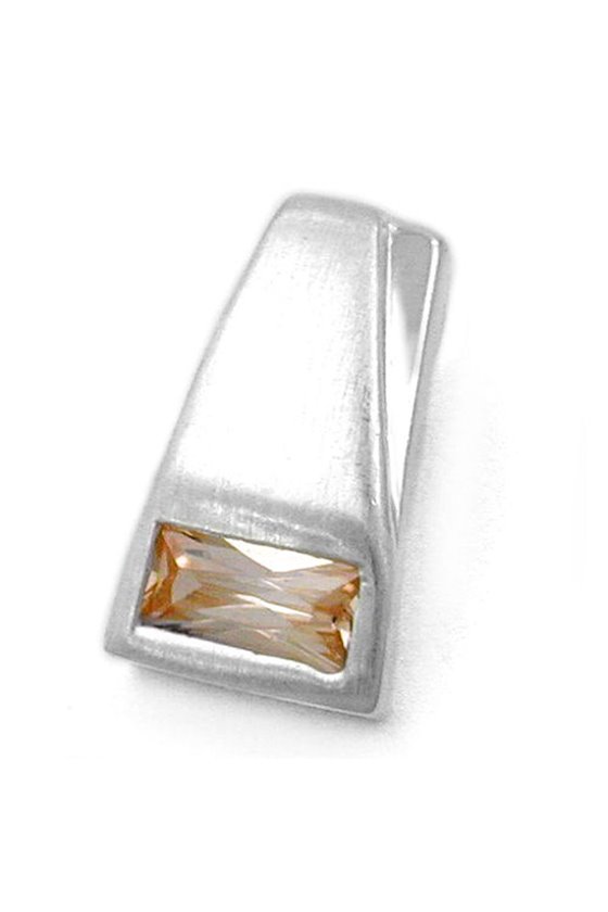 PENDANT ZIRCONIA CHAMPAGNE SILVER 925