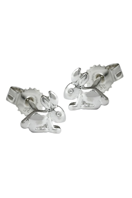 EARRINGS SITTING HARE SILVER 925