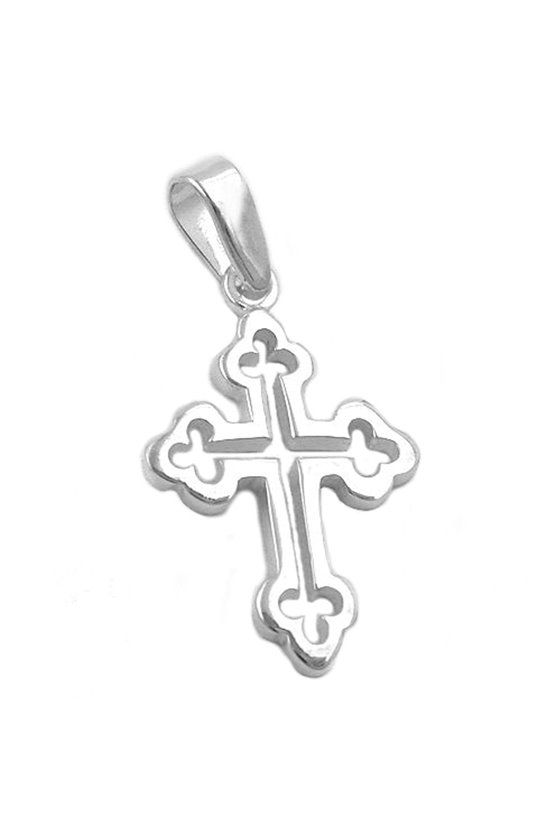 PENDANT CROSS SHINY SILVER 925