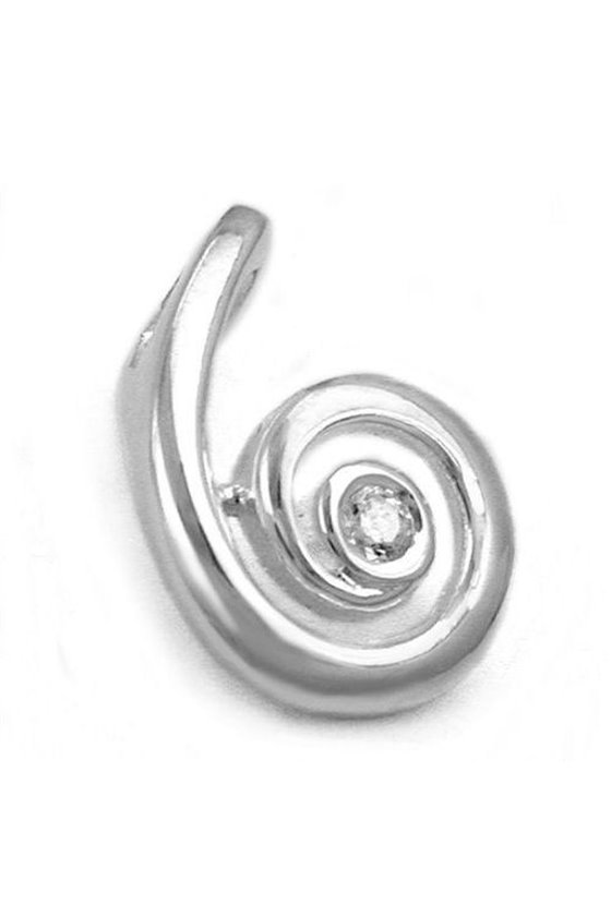 PENDANT SPIRAL ZIRCONIA SILVER 925