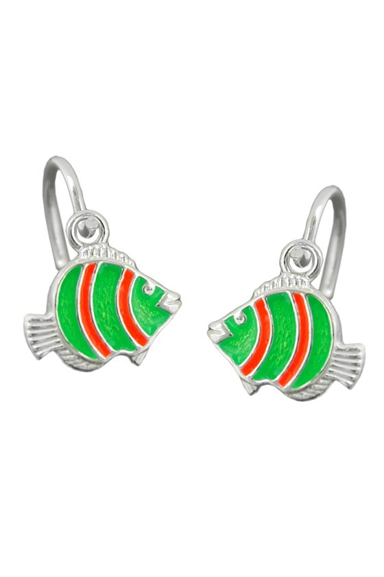 LEVERBACK EARRINGS CLOWN FISH SILVER 925