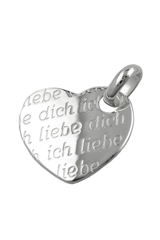 PENDANT HEART ICH LIEBE DICH SILVER 925