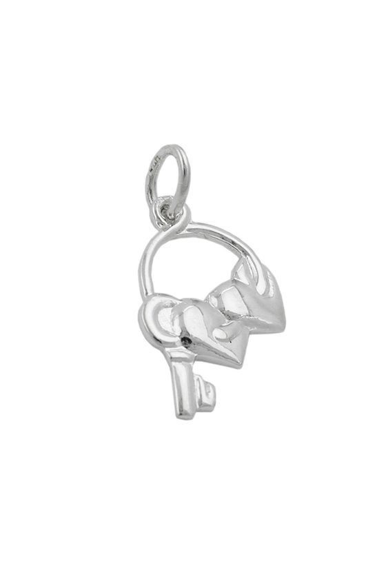 PENDANT HEARTS AND KEY SILVER 925