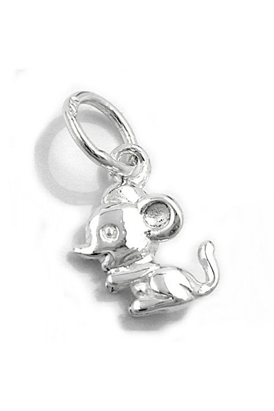 PENDANT MOUSE POLISHED SILVER 925