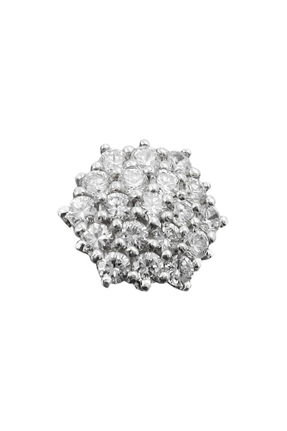 PENDANT 19 ZIRCONIA CRYSTALS SILVER 925