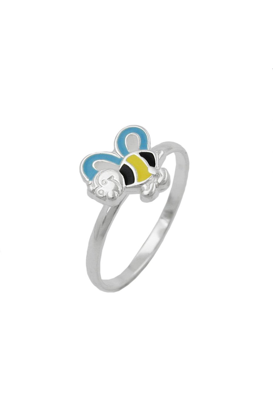 RING FOR KIDS BEE YELLOW/ BLUE SILVER 925