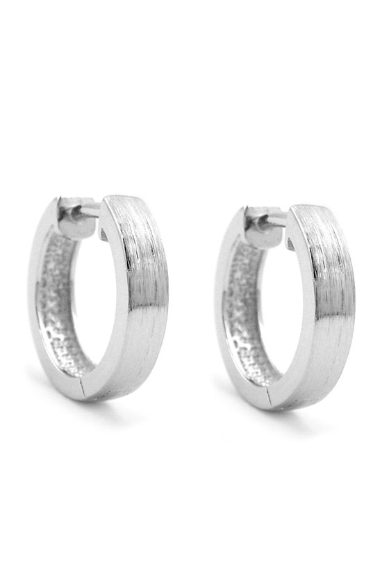 HOOP EARRINGS 13MM X 3MM SILVER 925