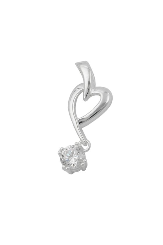 PENDANT HEART WITH ZIRCONIA SILVER 925