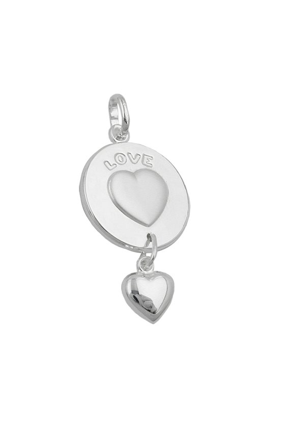 PENDANT LOVE ENGRAVED SILVER 925