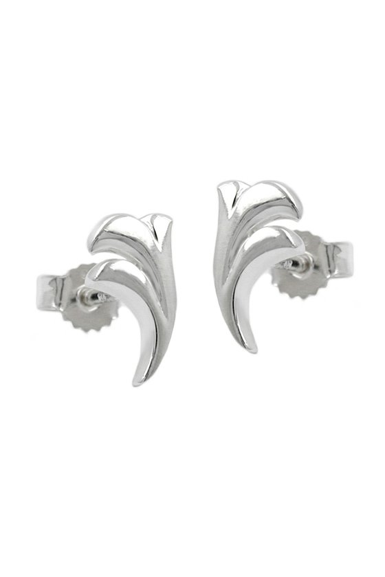 STUD EARRINGS SMALL FLOWER SILVER 925