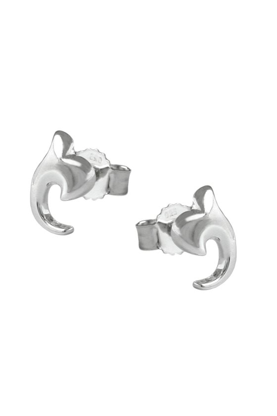 STUD EARRINGS FLOWER SILVER 925