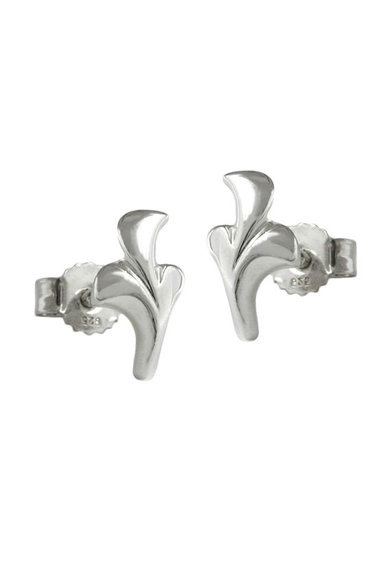 STUD EARRINGS FLOWER SILVER 925