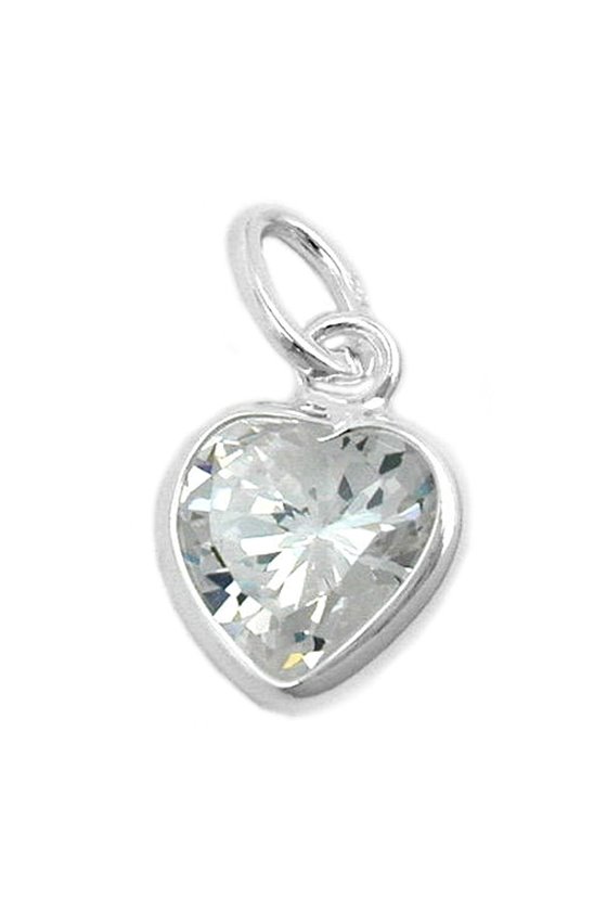 PENDANT HEART ZIRCONIA SILVER 925