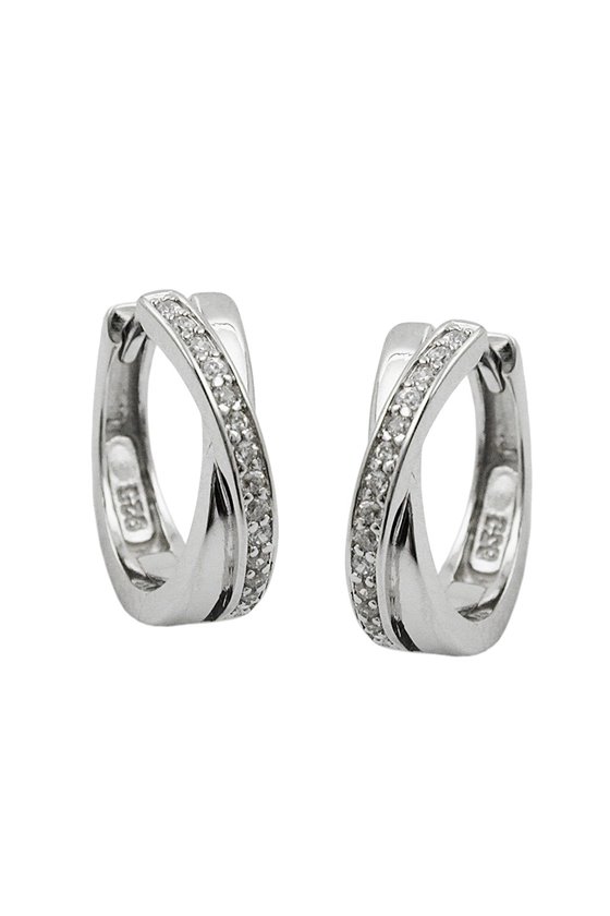 HOOP EARRINGS 15MMX4MM SILVER 925