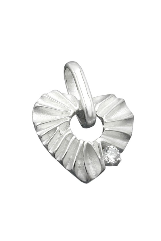 PENDANT HEART WITH ZIRCONIA SILVER 925