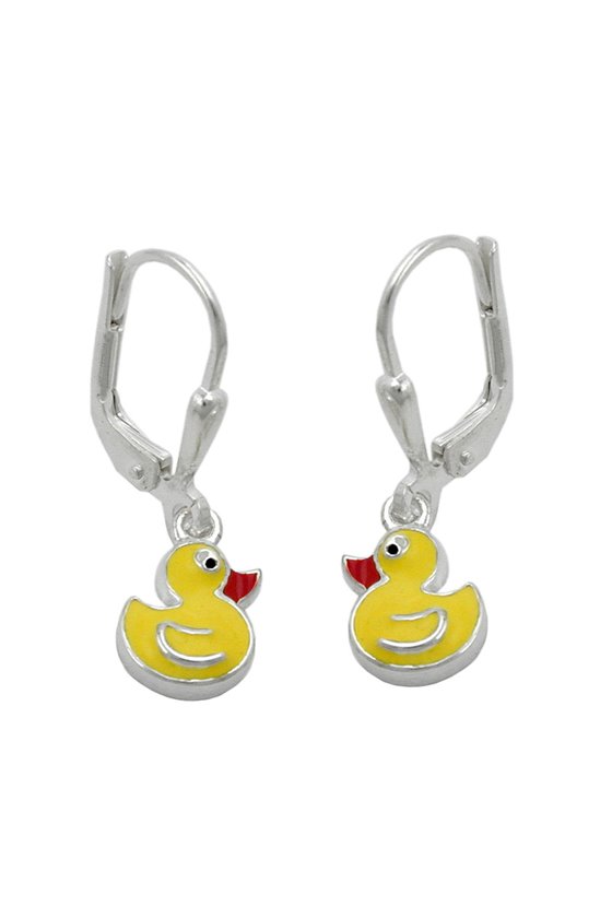 EARRING STUDS YELLOW DUCK SILVER 925