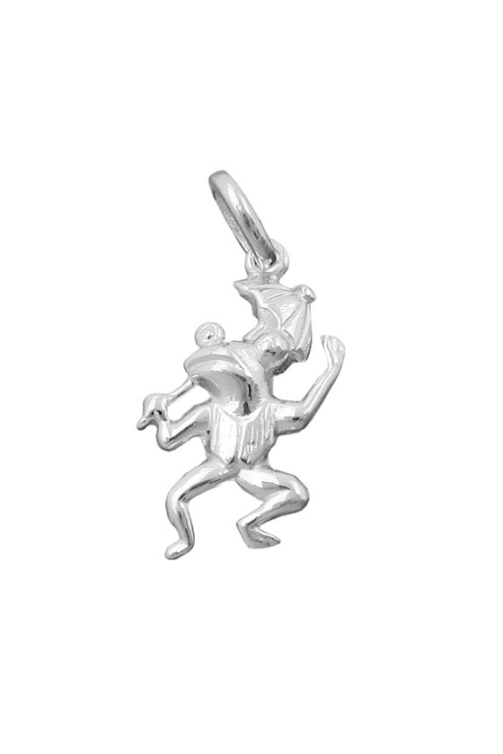 PENDANT FROG WITH UMBRELLA SILVER 925