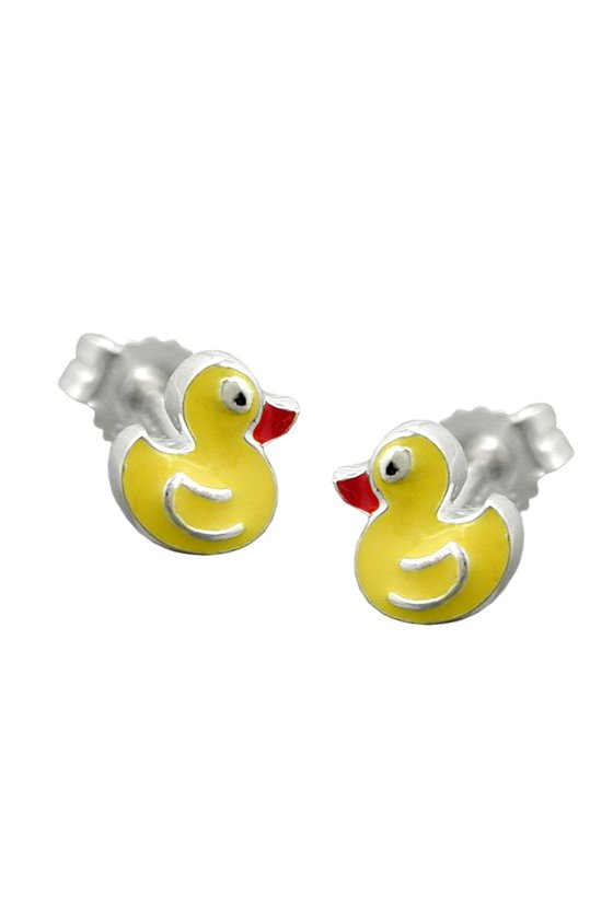 EARRING STUDS YELLOW DUCK SILVER 925