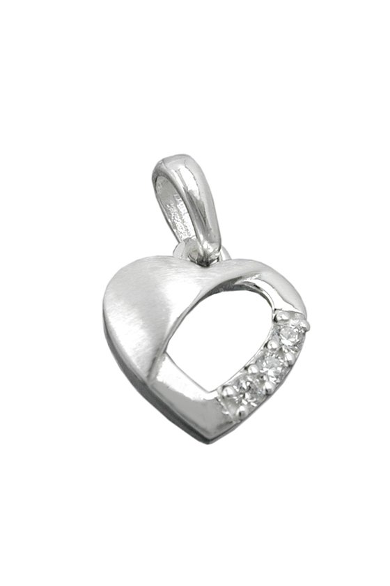 PENDANT HEART ZIRCONIAS SILVER 925