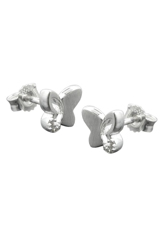 EARRINGS STUDS BUTTERFLY SILVER 925