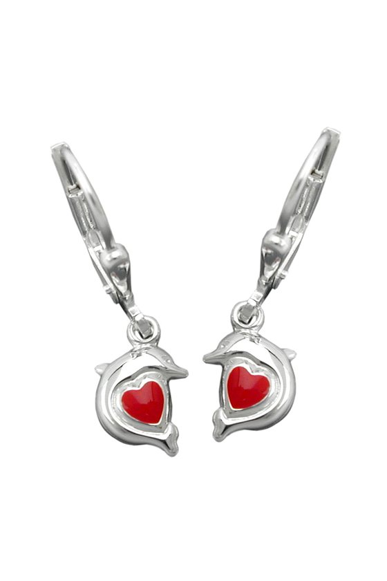 EARRINGS LEVERBACKS DOLPHIN SILVER 925