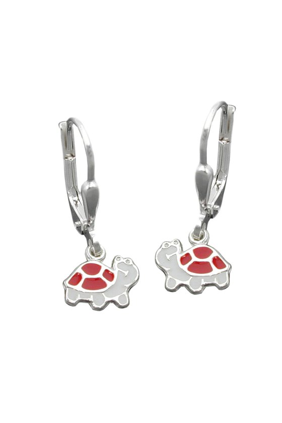 LEVERBACK EARRINGS TURTLES SILVER 925
