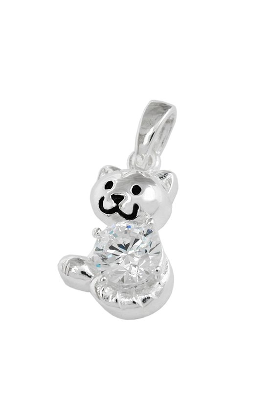 PENDANT CAT WITH ZIRCONIA SILVER 925
