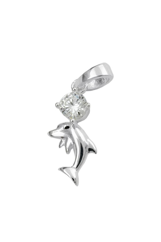 PENDANT DOLPHIN ZIRCONIA SILVER 925