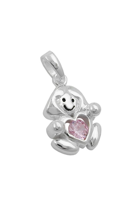 PENDANT PINK GIRL SILVER 925