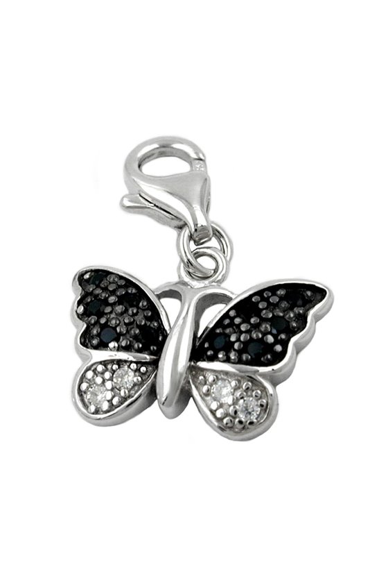 CHARM PENDANT BUTTERFLY ZIRCONIA SILVER 925