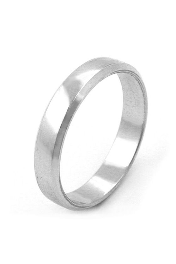RING FLAT SHAPED POLISHED SILVER 925