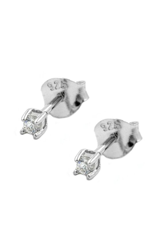 STUD EARRINGS ZIRCONIA SILVER 925