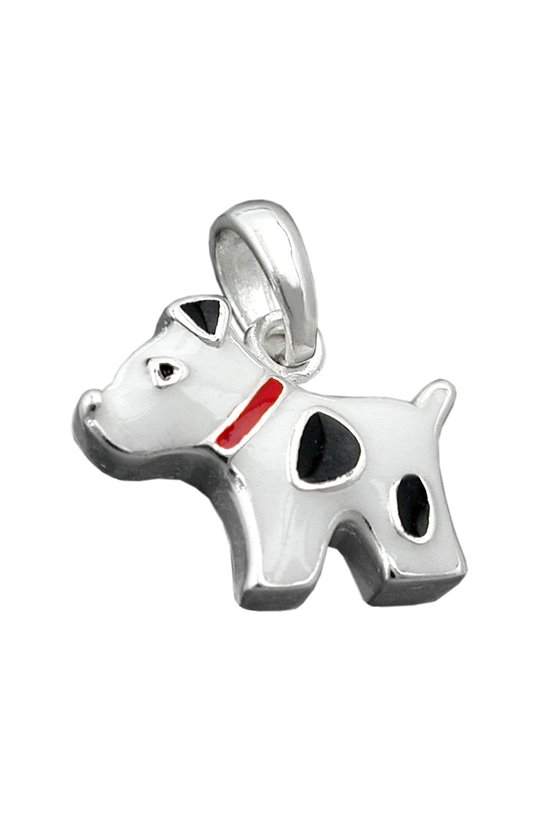 PENDANT DOG WITH DOTS SILVER 925