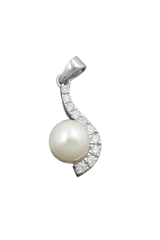 PENDANT PEARL WITH ZIRCONIA SILVER 925