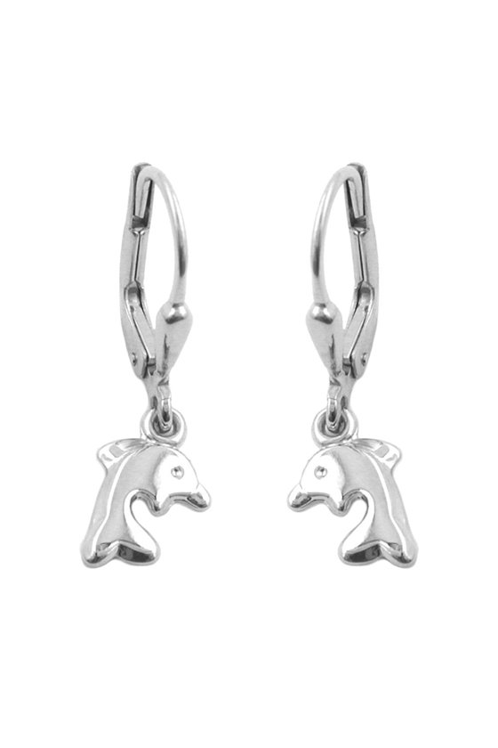 LEVERBACK EARRINGS DOLPHINS SILVER 925