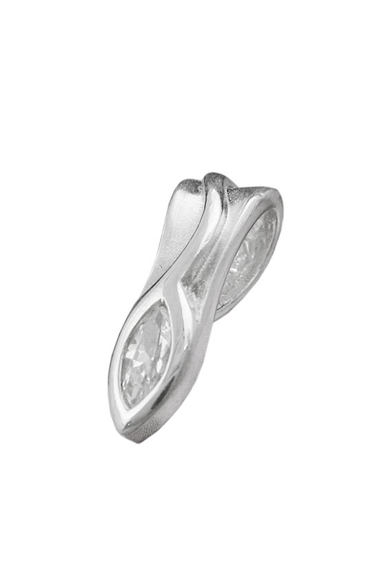 PENDANT OVAL ZIRCONIA SILVER 925