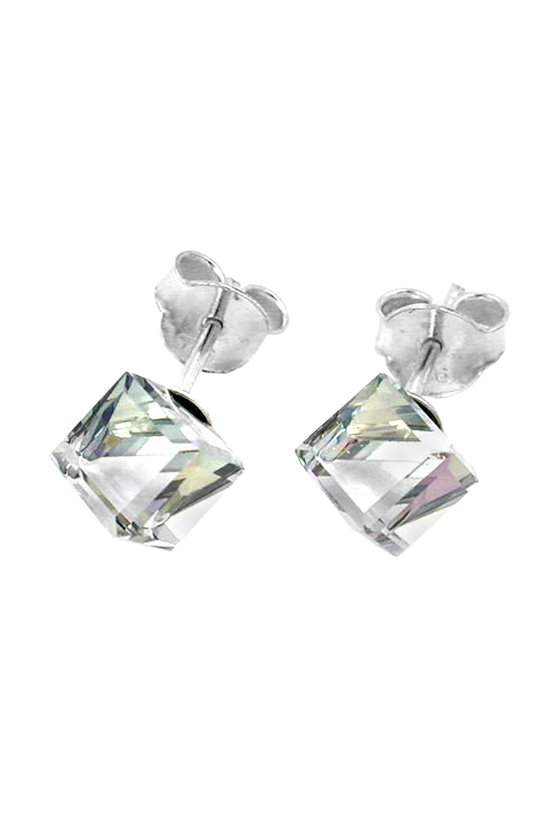 EARRINGS CRYSTAL GLASS SILVER 925