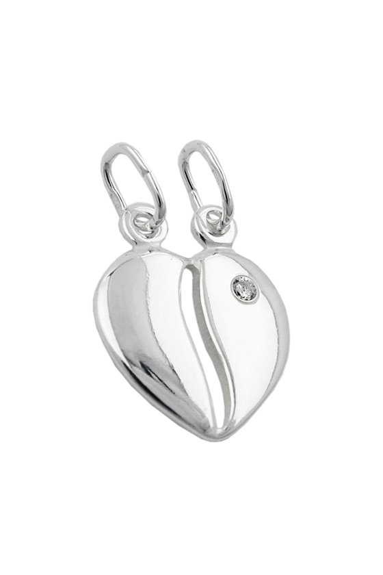 FRIENDSHIP PENDANT SEPARABLE HEART SILVER 925