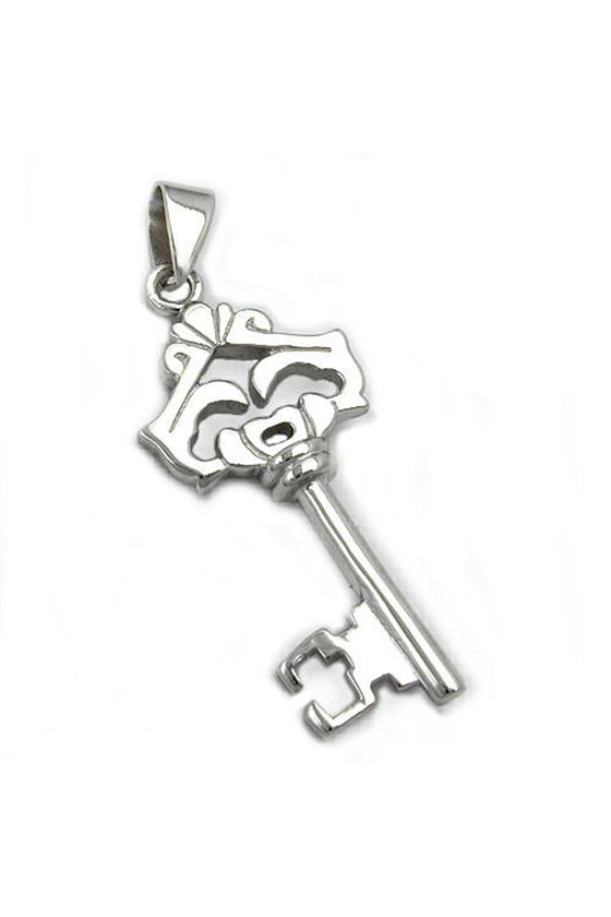 PENDANT KEY MASSIV SILVER 925