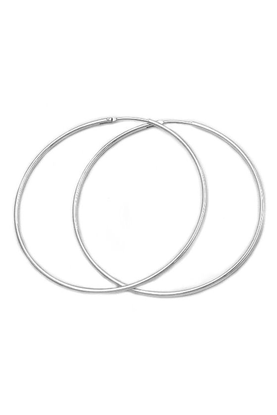HOOP EARRINGS 50MM SILVER 925