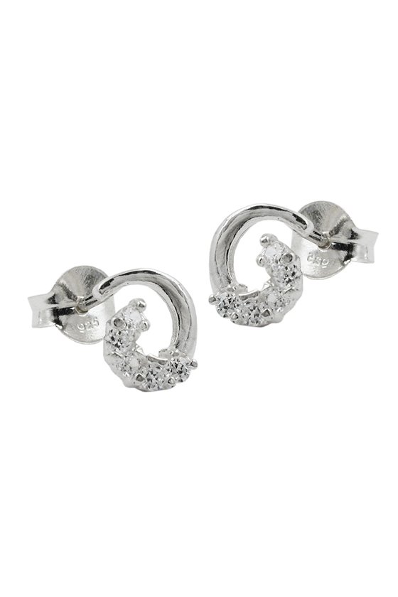 STUD EARRINGS ZIRCONIA SILVER 925